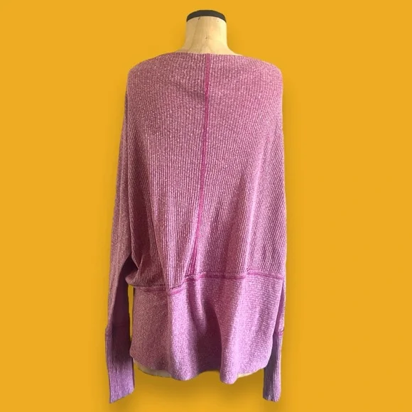 FREE PEOPLE Pullover Top Tunic Relaxed Athleisure Lounge Yoga Balletcore Boho - Picture 5 of 5